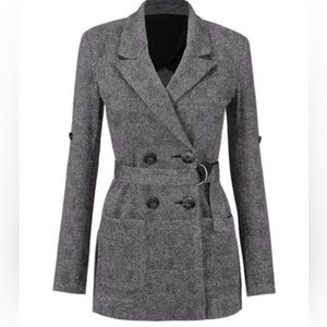 Cabi Plaid Double Breasted Blazer Jacket size L